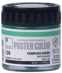Peinture d'affiche 40ml vert composé