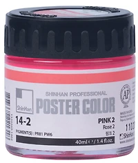 Peinture d'affiche 40ml rose no.2