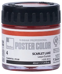 Poster paint 40ml scarlet lacquer