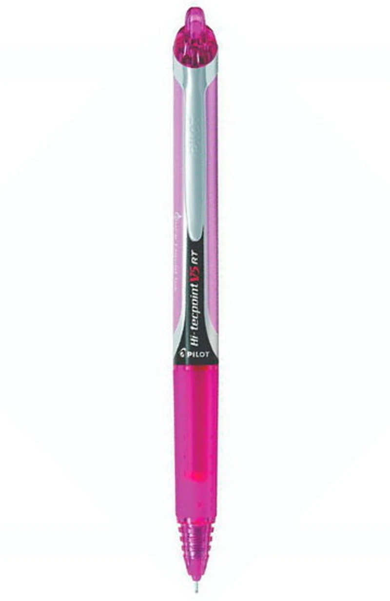 Ballpoint Pen Hi-Tecpoint V5 Clicker X-Fine Rose
