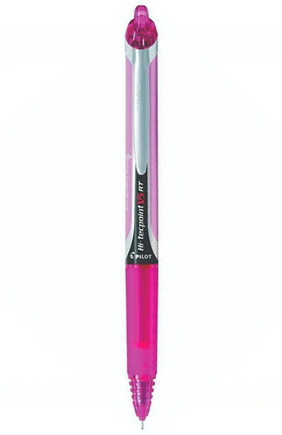 Ballpoint Pen Hi-Tecpoint V5 Clicker X-Fine Rose