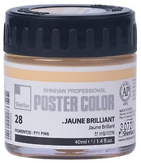 Peinture d'affiche 40ml jaune brillant
