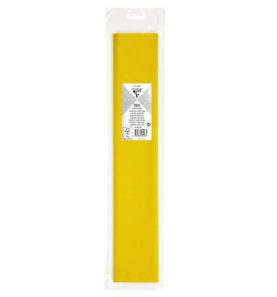 Papier crepon 250x50cm jaune citron - jaune citron
