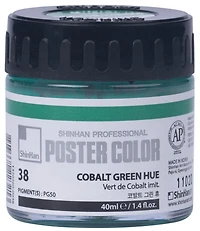 Peinture d'affiche 40ml vert de cobalt