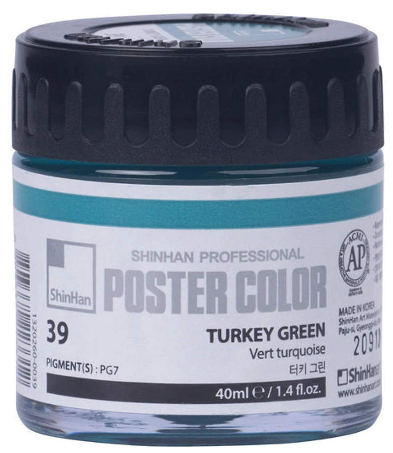 Peinture d'affiche 40ml vert turquoise