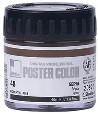 Peinture d'affiche 40ml sépia