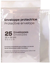 Pack of 25 protective envelopes - 8.5 x 11"