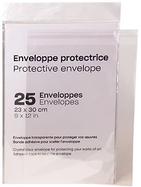 Ens. 25 enveloppes protectrices - 9x12po