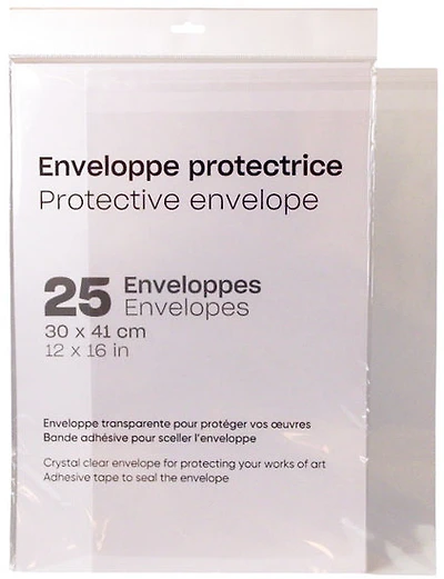 Ens. 25 enveloppes protectrices - 12x16po