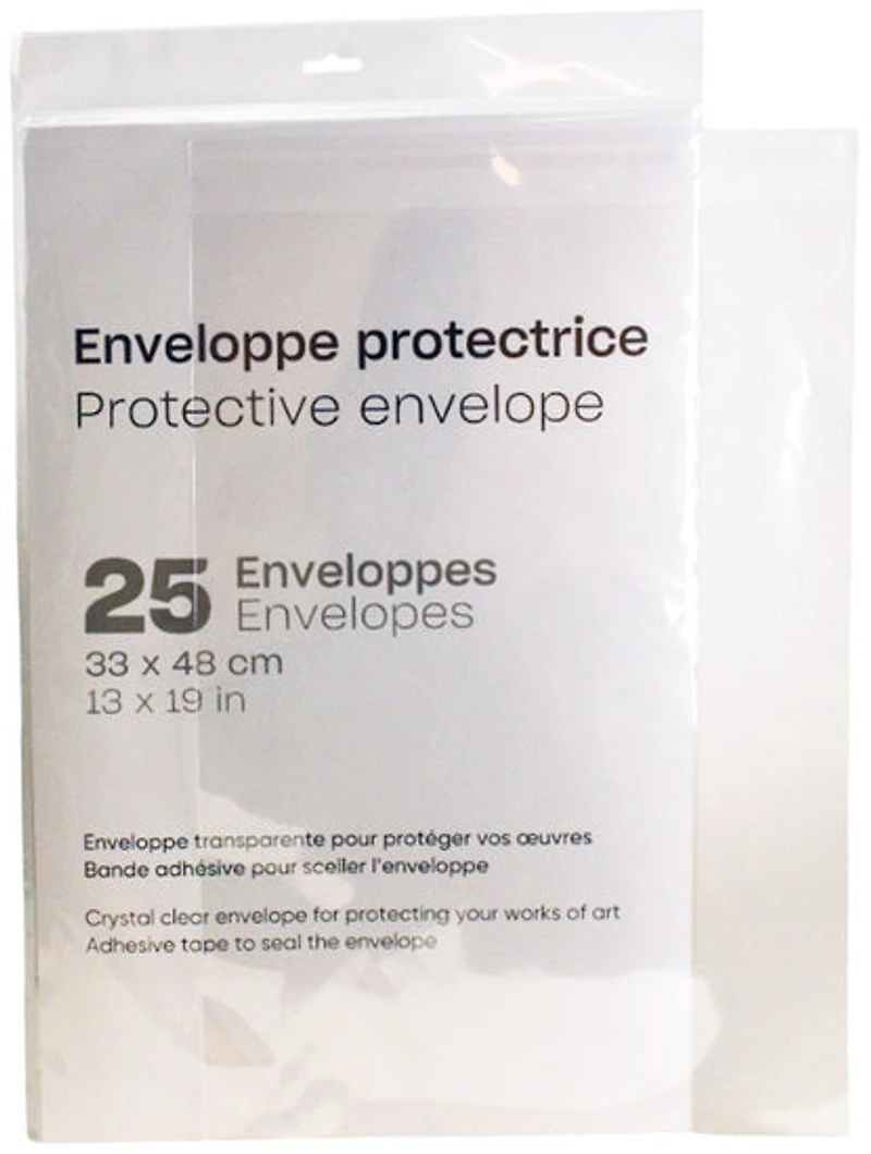 Pg. 25 protective envelopes - 13 x 19 "