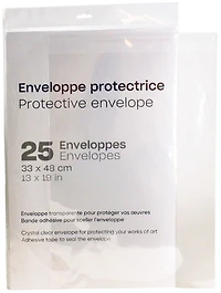 Pg. 25 protective envelopes - 13 x 19 "