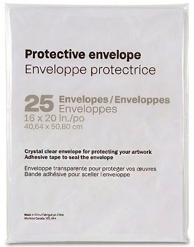 Ens. 25 enveloppes protectrices - 16x20po