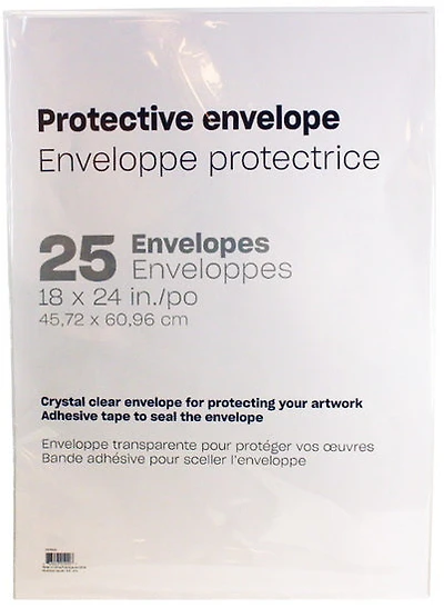 Ens. 25 enveloppes protectrices - 18x24po
