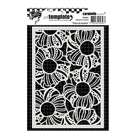 Pochoir a6 - fleurs