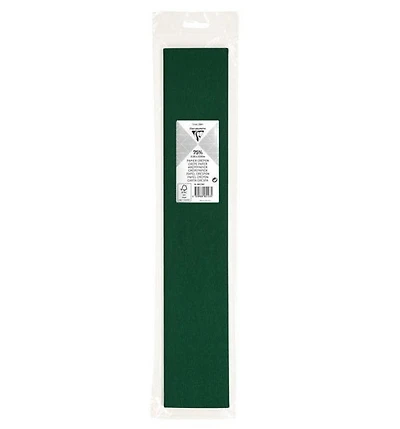 Papier crepon 250x50cm vert bouteille - vert bouteille