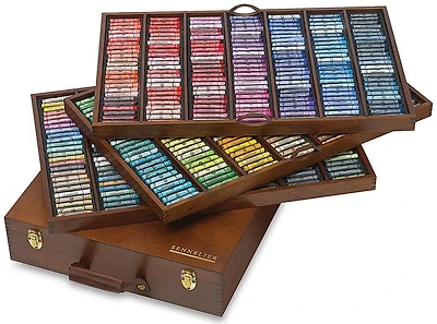 Coffret - pastels à l'écu (525)