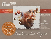 Bloc papier aquarelle 100% coton - cp - 140lb