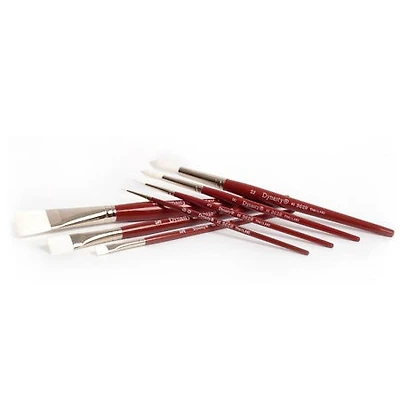 Pinceau manche court/poils synthétiques ovale - #6