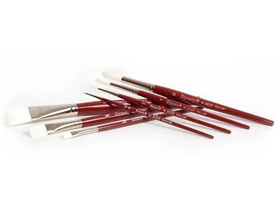 Pinceau manche court/poils synthétiques traceur long