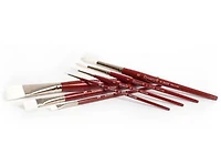 Pinceau manche court/poils synthétiques traceur long