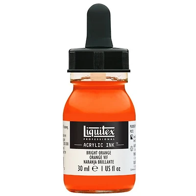 Encre acrylique orange vif - 30ml