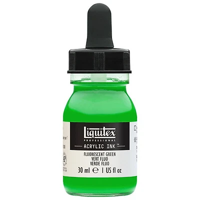 Encre acrylique vert fluo - 30ml