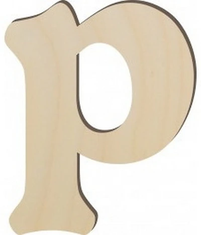 **Wooden Letter P 10 In