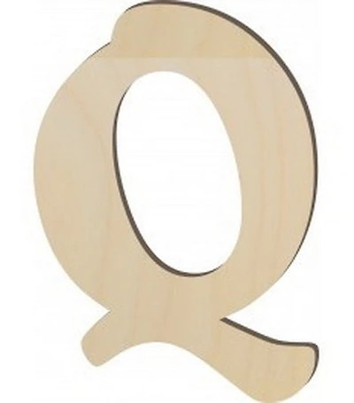 **Wooden Letter Q 10 In