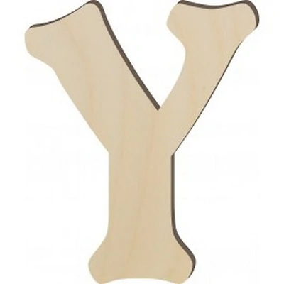 **Lettre en bois y 10 po