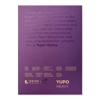 Bloc yupo heavy - 9 x 12 pouces inch