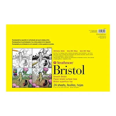 Bloc papier bristol - s300 - lisse - 11x17po (20f)