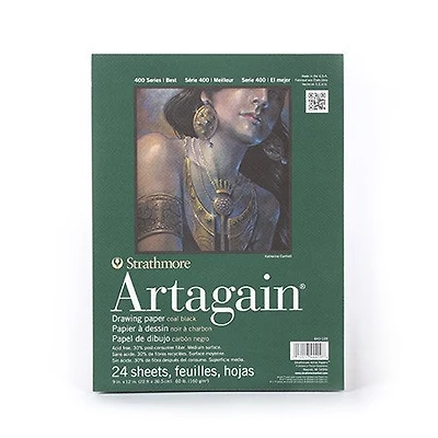 Bloc papier artagain - noir - s400 - 9x12po (24f)