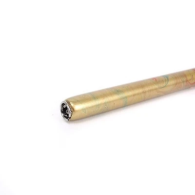 Pen nib holder - b - marbled gold