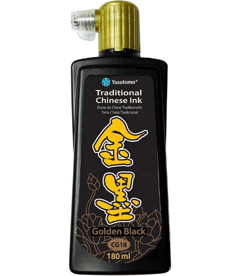 Encre de chine 180 ml – noir doré