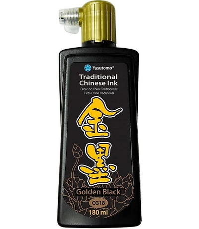 Encre de chine 180 ml – noir doré