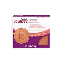 1.75lbs of terracotta polymer clay