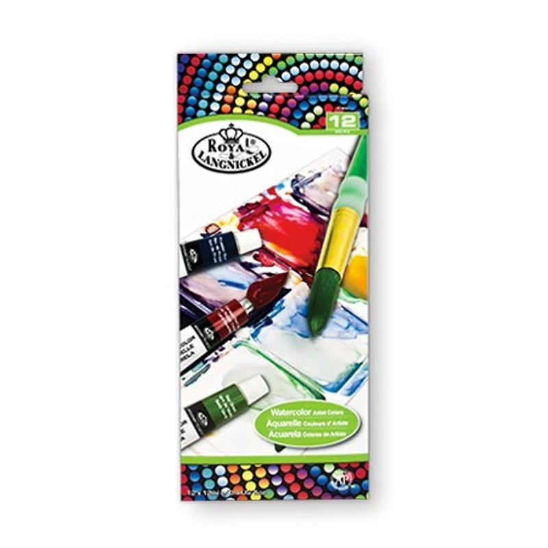 Ens. 12 tubes aquarelle 12ml