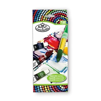 Ens. 12 tubes aquarelle 12ml