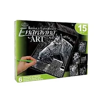 Ens. 15 gravures argentées animaux