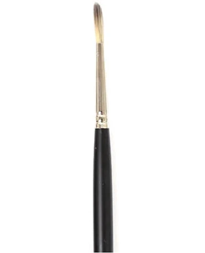 Brush Long Handle/Synthetic Bristle Round