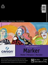 Bloc pour crayon marqueur - 9x12po (50f)