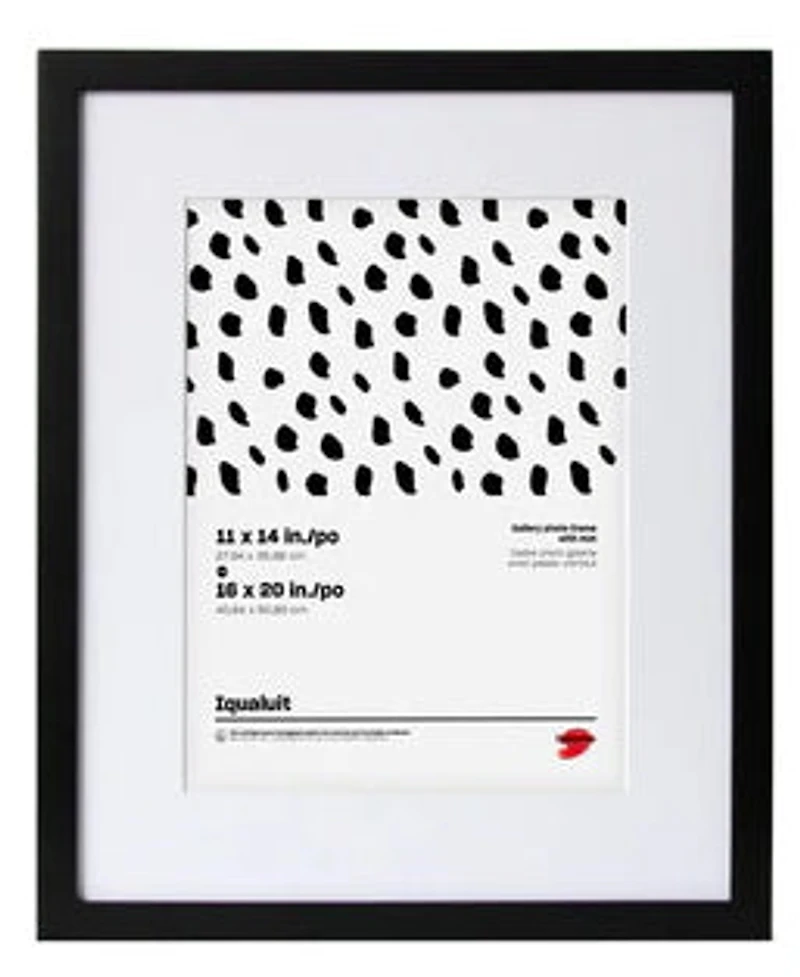 Gallery Photo Frame Black 16X20" mat 11X14"