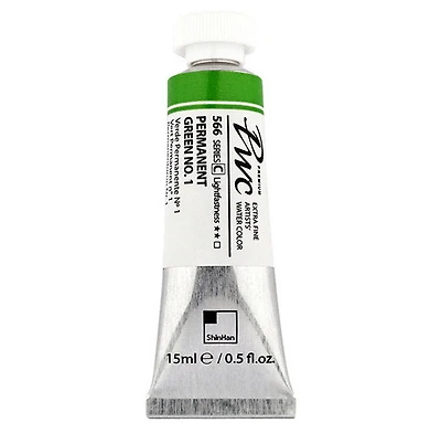 Aquarelle extra fine 15ml vert permanent no.1