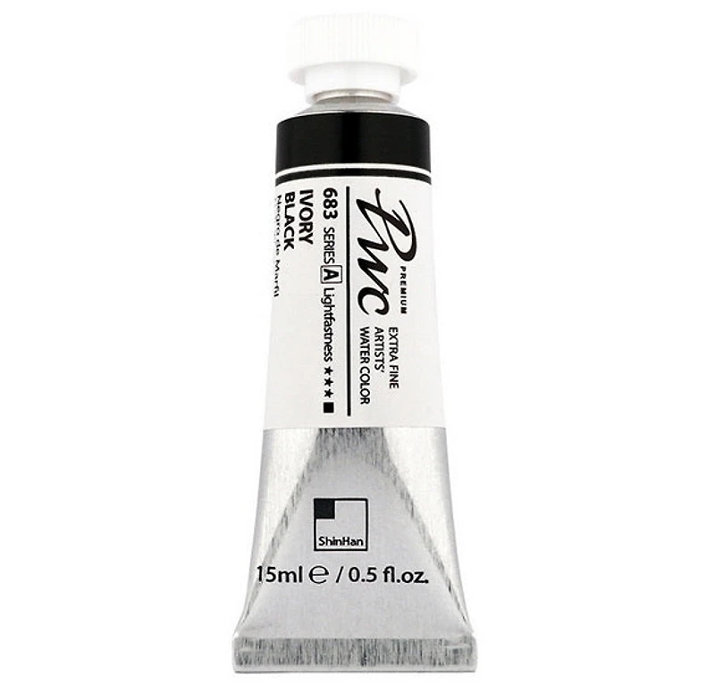 Aquarelle extra fine noir d'ivoire - 15ml