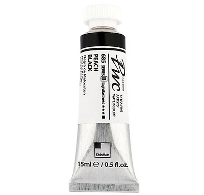 Watercolor extra fine 15ml peach black