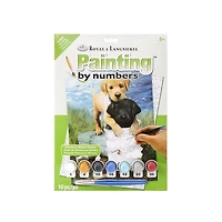 Peinture à numéros junior amis à la pêche