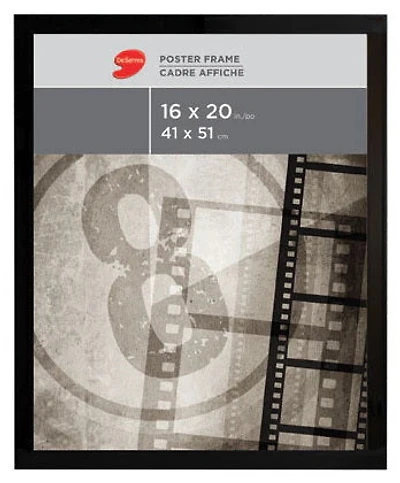 Cadre affiche noir - 12x20po