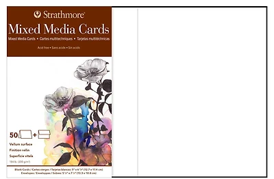Cartes mix média - 5x7po (50)