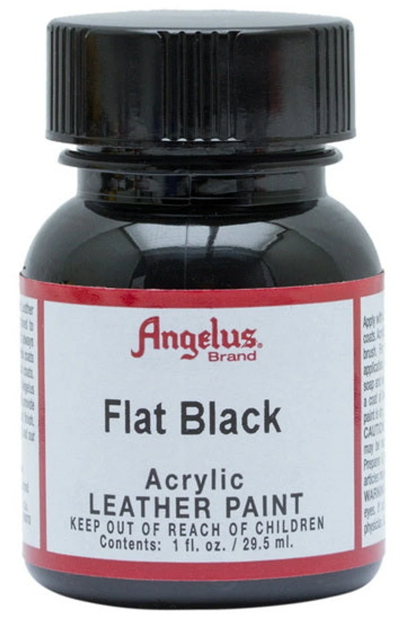 Acrylique pour cuir - noir plat ounce - 1 ounce