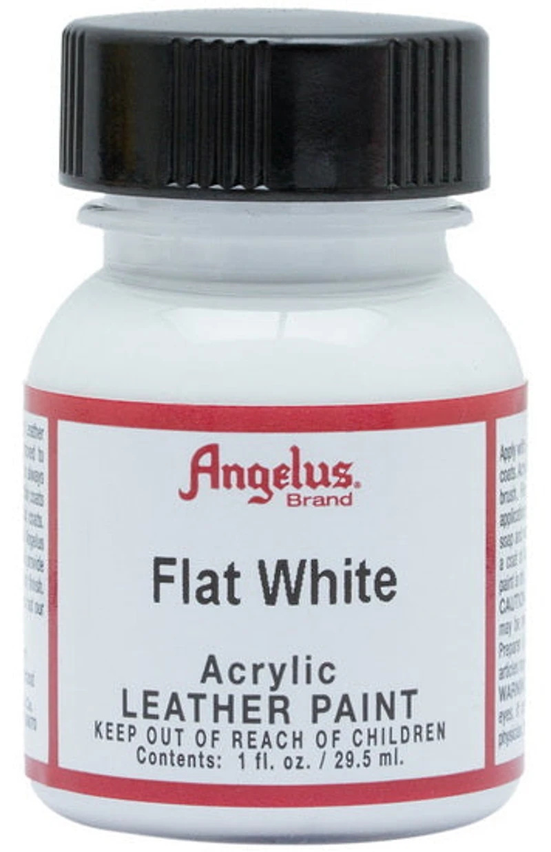 Acrylique pour cuir - blanc plat ounce - 1 ounce